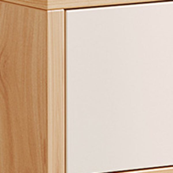 Modern Minimalist Rectangular Solid Wood Panel Nightstand 3-Drawer For Bedroom - Image 6