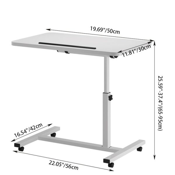 Modern Minimalist Rectangle Density Plate Stainless Steel Desk For Home Office - Image 4