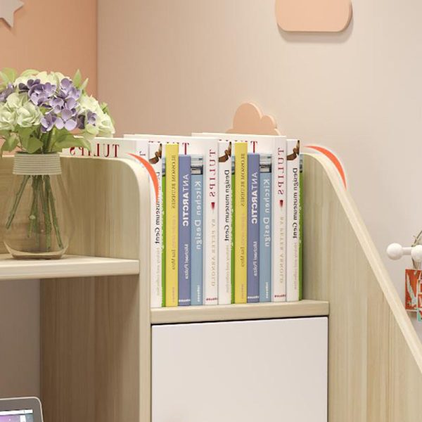 Modern Minimalist Rectangle Solid Wood Desk 1-Shelf For Home Office - Image 6