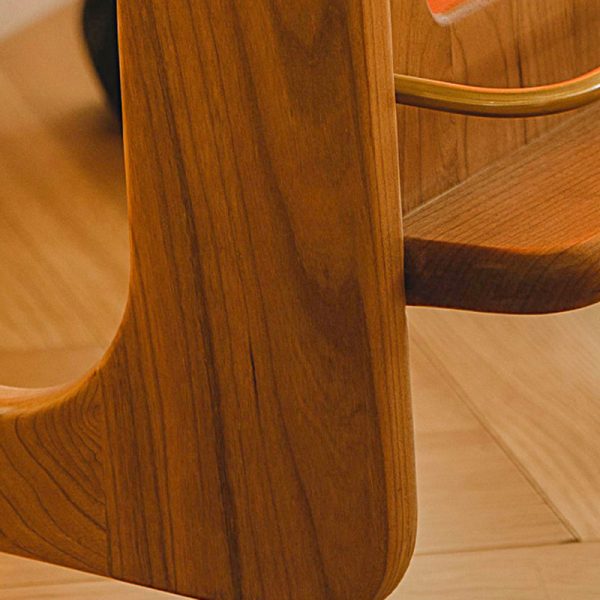 Modern Minimalist Square Cherry Wood Side Table 1-Shelf For Living Room - Image 11