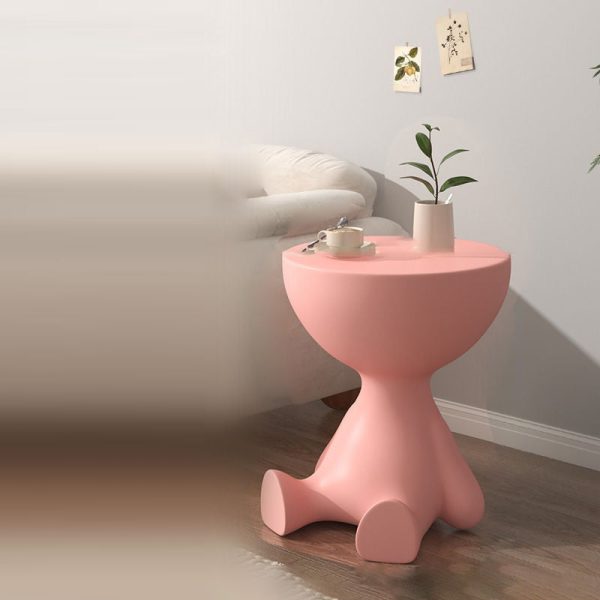 Contemporary Creative Round Tabletop Plastic Side Table For Living Room - Image 27