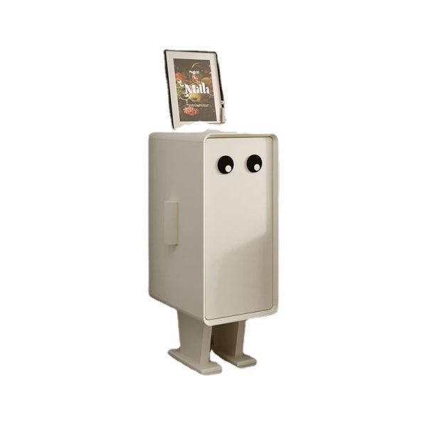 Contemporary Creative Kids Robot Square Tabletop Medium Fiberboard Nightstand 2-Cabinet For Bedroom - Image 12