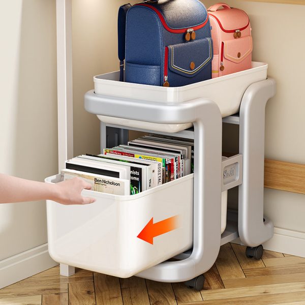 Contemporary Creative Rectangular PP Bookshelves 2- Tier For Home Office - Image 15