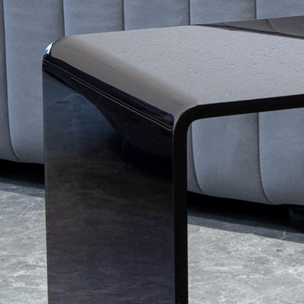 Modern Minimalist Rectangular Acrylic End Table 2-Tier For Living Room - Image 8