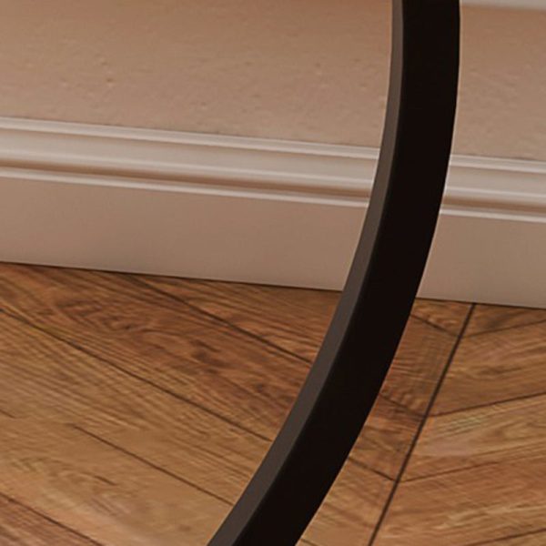 Modern Minimalist Round MDF & Iron End Table 1-Tier For Living Room - Image 6
