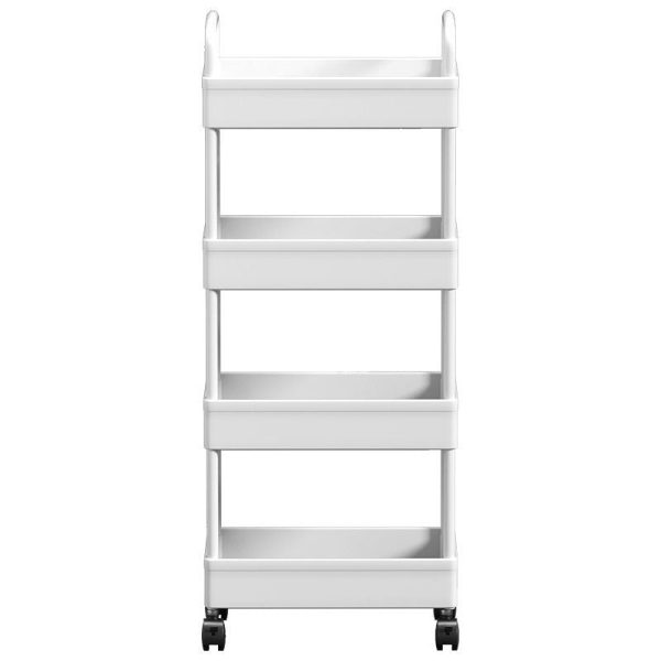 Modern Minimalist Rectangular Plastic Carbon Steel Side Table 2/3/4/5-Tier For Living Room - Image 18