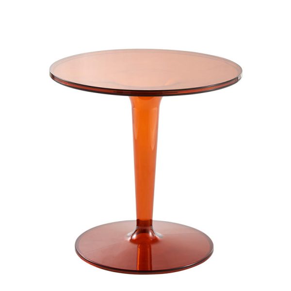 Modern Simplicity Round Cylinder Acrylic End Table 1-Tier For Entryways - Image 23
