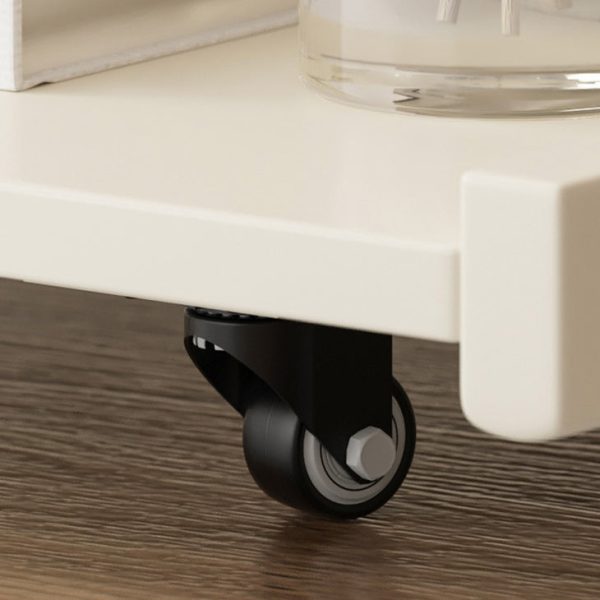Contemporary Creative U-Shape Square Removable Tiltable Solid Wood End Table 2-Tiers For Living Room - Image 9