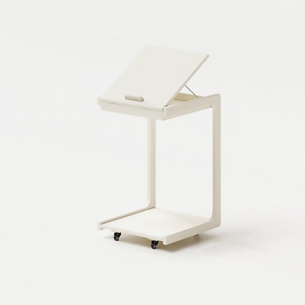 Contemporary Creative U-Shape Square Removable Tiltable Solid Wood End Table 2-Tiers For Living Room - Image 20