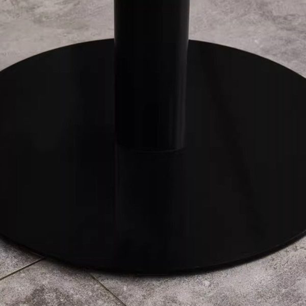 Modern Minimalist Round Cylinder Wood Metal End Table 1-Tier For Living Room - Image 9