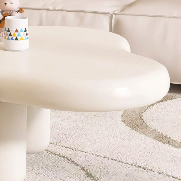 Modern Minimalist Clouds Irregular Fluid Manufactured Panel Stainless Steel End Table 1-Tier For Living Room - Image 8
