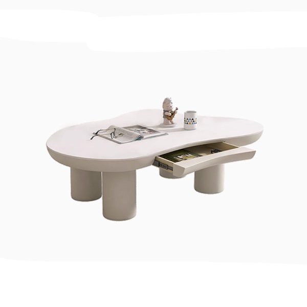 Modern Minimalist Clouds Irregular Fluid Manufactured Panel Stainless Steel End Table 1-Tier For Living Room - Image 15