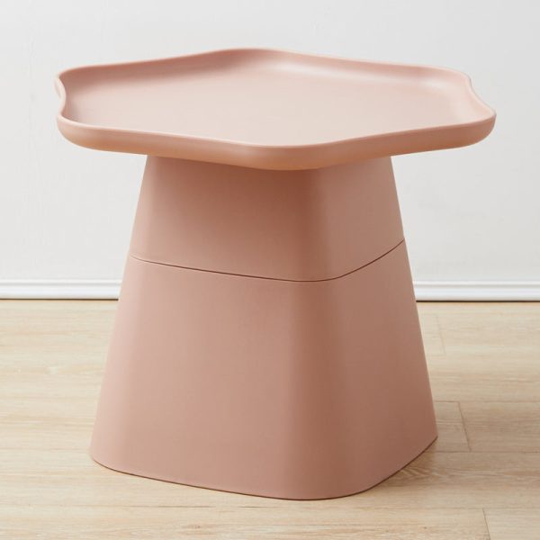 Modern Minimalist Hexagonal Square Cone PP End Table 1-Tier For Living Room - Image 11