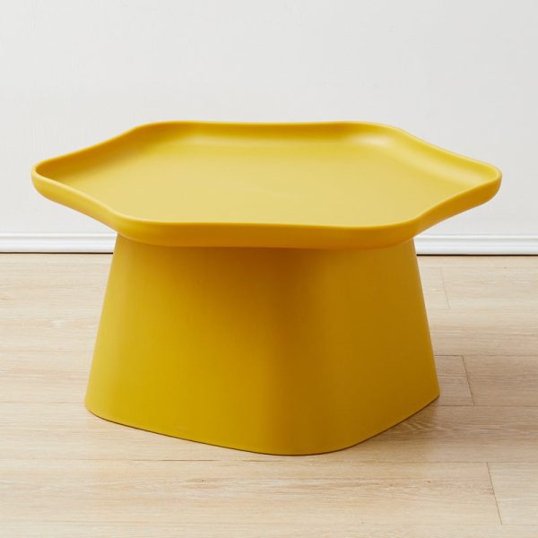 Modern Minimalist Hexagonal Square Cone PP End Table 1-Tier For Living Room - Image 10