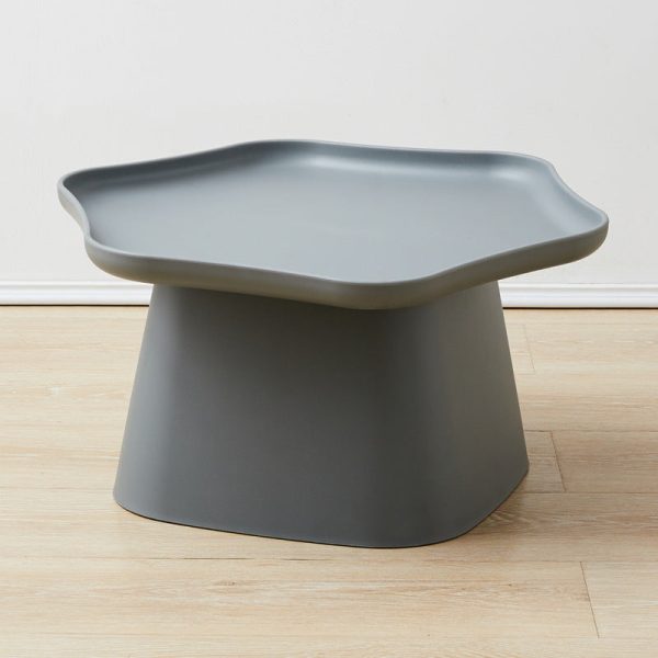 Modern Minimalist Hexagonal Square Cone PP End Table 1-Tier For Living Room - Image 9