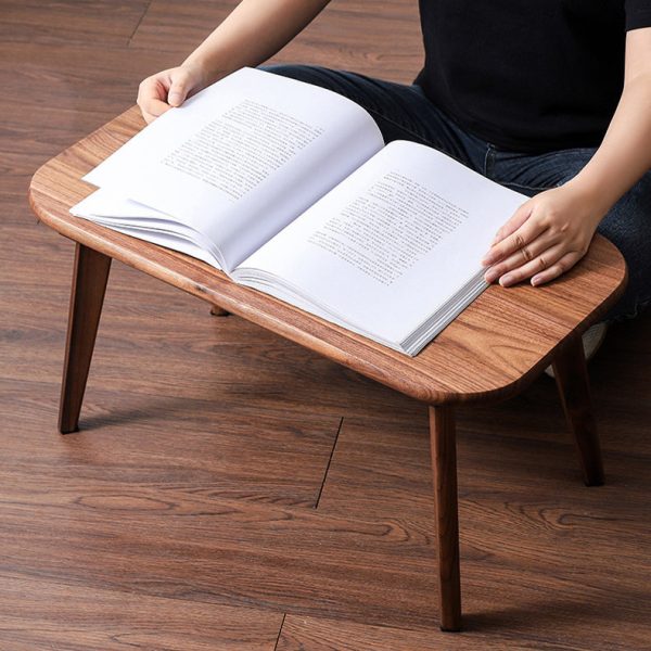 Traditional Chinese Rectangle Smooth Corners Black Walnut End Table 1-Tier For Living Room - Image 10