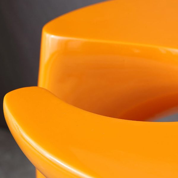 Contemporary Creative Round Plastic Steel End Table 1-Tier For Living Room - Image 6
