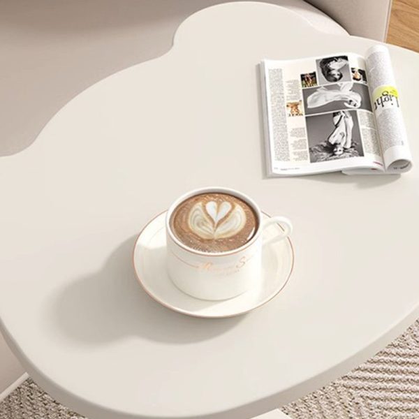 Contemporary Creative Removable C-Shape Board Iron Frame End Table 2-Tiers For Living Room - Image 5