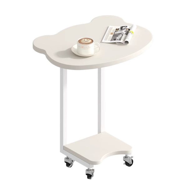 Contemporary Creative Removable C-Shape Board Iron Frame End Table 2-Tiers For Living Room - Image 12