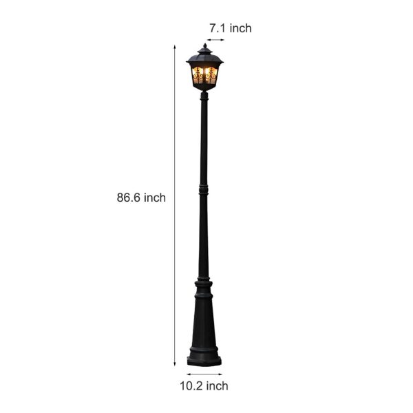 Retro Minimalist LED Waterproof European Style Garden Lamp Post Lights - Image 13