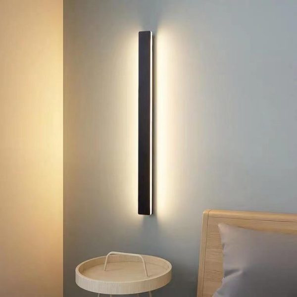 Waterproof Long Strip LED Wall Lamp Outdoor Wall Lights Black Porch Lights - Image 6