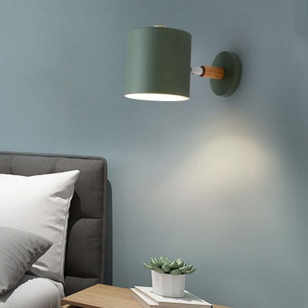 Nordic Macaron Cylinder Rotatable 1-Light Wall Sconce Lamps - Image 5