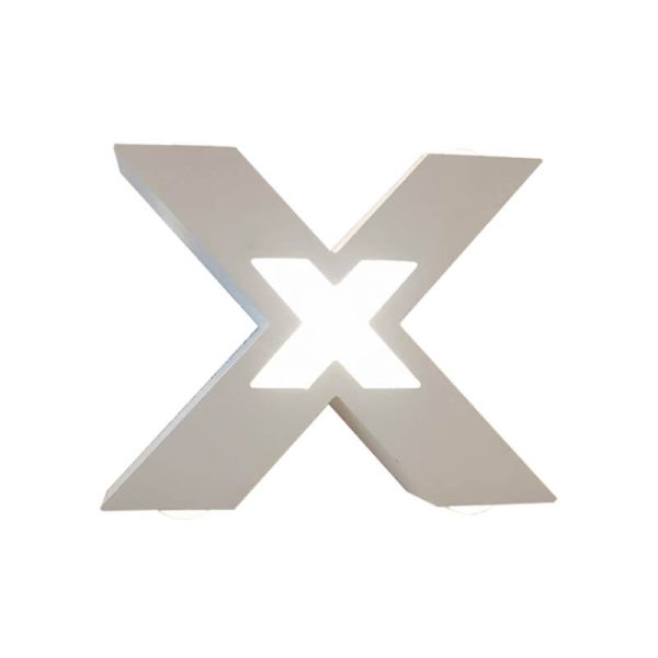 Modern Waterproof Letter X Shaped LED 4-Light Outdoor Wall Sconce Lamp - Image 5