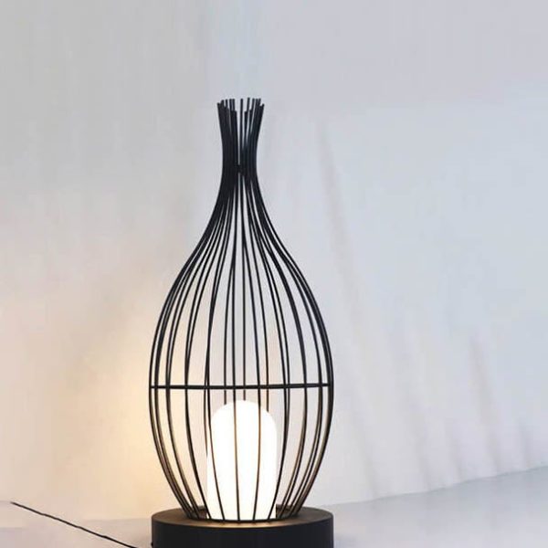 Retro Iron Oval Column Outdoor Waterproof 1-Light Standing Floor Lamp - Image 8