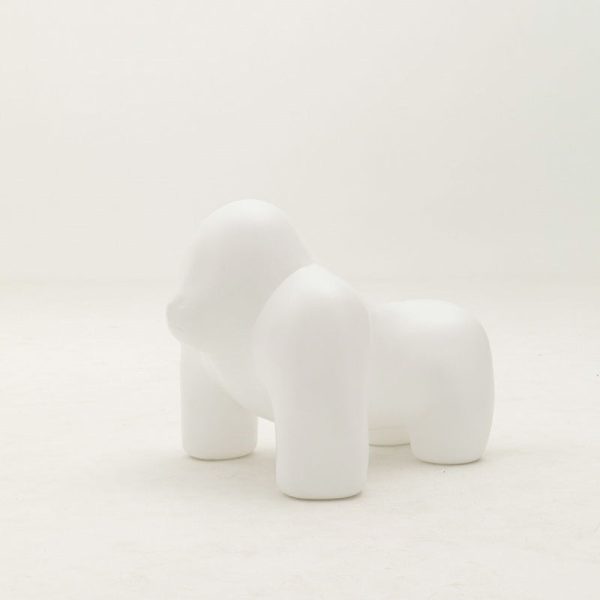 Contemporary Scandinavian Kids PP Plastic Gorilla Leisure Chair Stool Backless For Living Room - Image 4