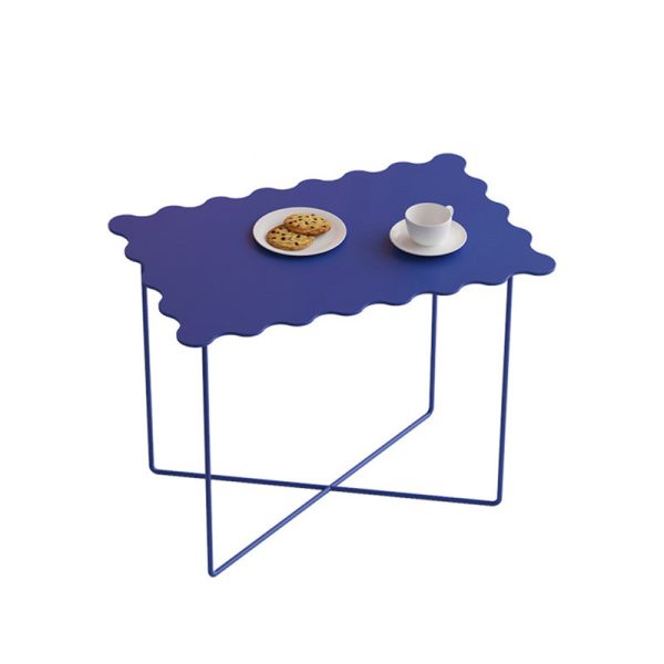 Modern Minimalist Round Square Rectangular Iron End Table 1-Tier For Living Room - Image 15