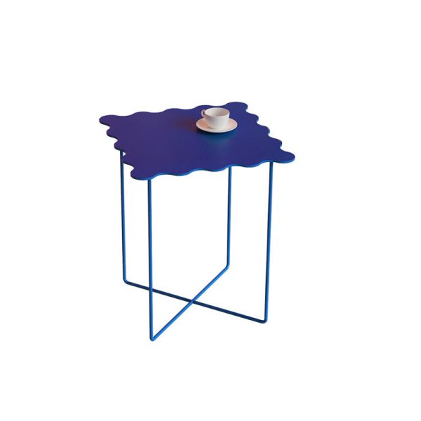 Modern Minimalist Round Square Rectangular Iron End Table 1-Tier For Living Room - Image 14