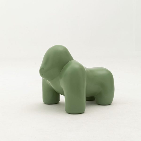 Contemporary Scandinavian Kids PP Plastic Gorilla Leisure Chair Stool Backless For Living Room - Image 9