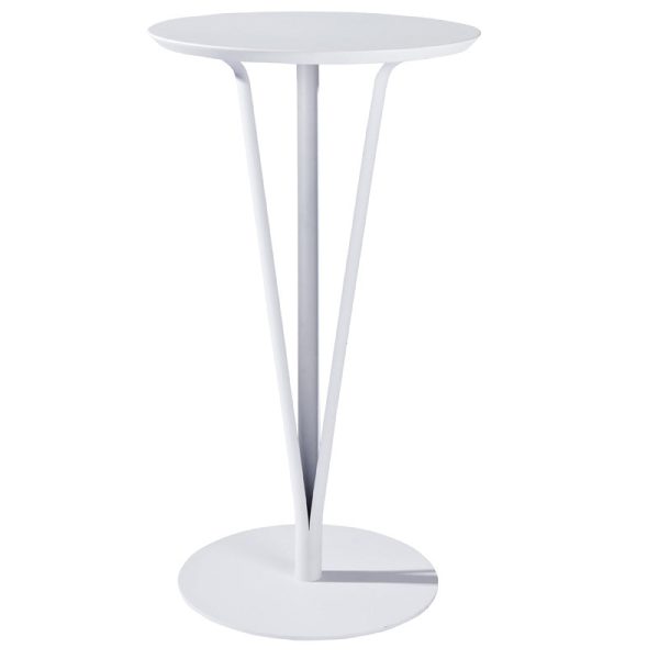 Modern Minimalist Round Iron Steel Plate Bar Table For Dining Room - Image 27