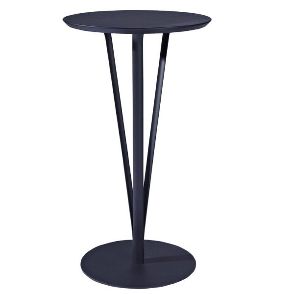 Modern Minimalist Round Iron Steel Plate Bar Table For Dining Room - Image 28