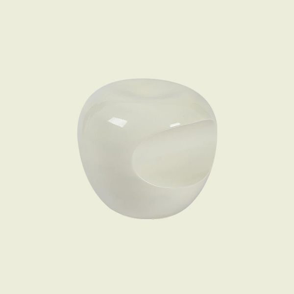 Modern Art Deco Apple Round Resin Chair Backless Armless For Bedroom - Image 23