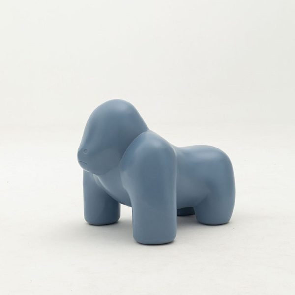 Contemporary Scandinavian Kids PP Plastic Gorilla Leisure Chair Stool Backless For Living Room - Image 13