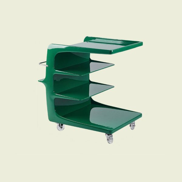 Contemporary Scandinavian Rectangular C Shape PC Stainless Steel End Table 4-Tier Movable For Living Room - Image 16