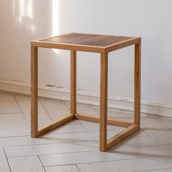 Modern Simplicity Round Triangle Square Wood End Table For Living Room - Image 15