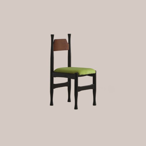 Traditional Vintage Wood Curved Frame Velvet Dining Chair Backrest For Dining Room - Image 18