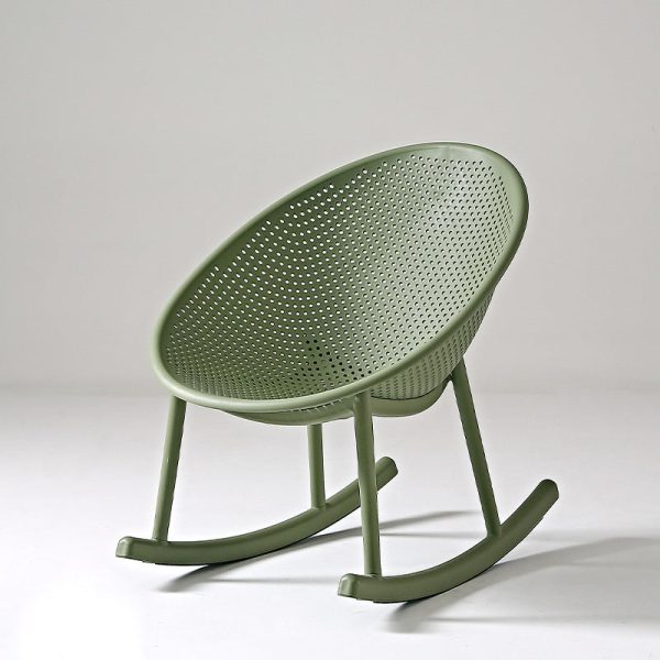 Contemporary Creative Oval PP Plastic Chair Backrest Armrest For Living Room - Image 7
