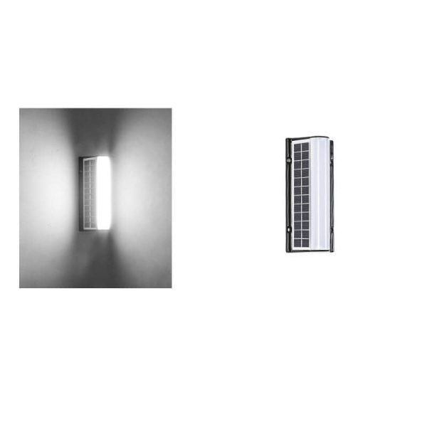 Modern Long Acrylic Solar LED Waterproof Outdoor Garden Wall Light - Image 18