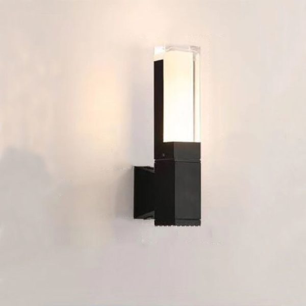 Outdoor Modern Waterproof Rectangular Column LED Wall Sconce Lamp - Image 5
