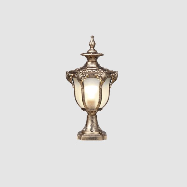 European Retro Die-Cast Aluminum Glass Solar Waterproof Outdoor Garden Landscape Column Light - Image 17