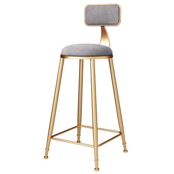 Contemporary Scandinavian Iron Velvet Sponge Marble Round Rectangular Bar Stool & Table Set For Kitchen - Image 16