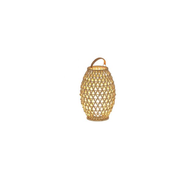 Outdoor Bamboo Weaving Portable Waterproof 1-Light Garden Landscape Light - Image 12