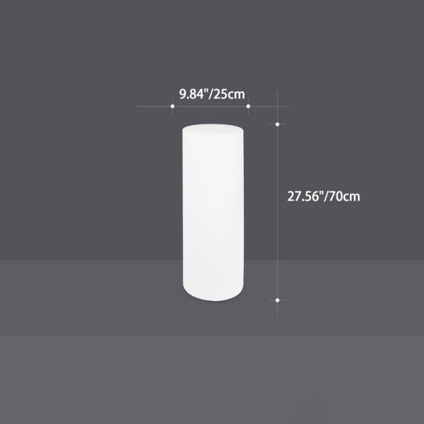 Modern Minimalist Solar Waterproof Cylinder PE LED Outdoor Ground Plug Light For Garden - Image 4
