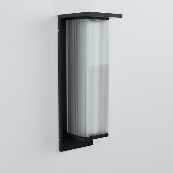 Modern Minimalist Solar Waterproof Rectangular Stainless Steel Acrylic LED Outdoor Wall Sconce Lamp For Outdoor Patio - Image 6