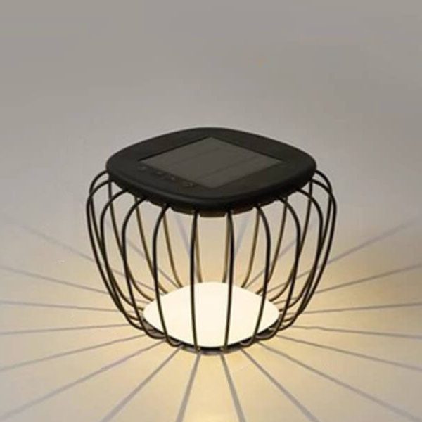 Solar Creative Minimalist PE Cage Decoration LED Outdoor Landscape Light - Image 5