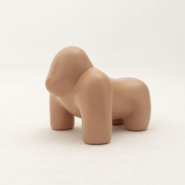 Contemporary Scandinavian Kids PP Plastic Gorilla Leisure Chair Stool Backless For Living Room - Image 19
