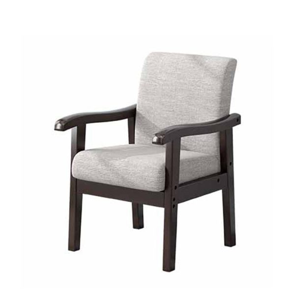 Modern Simplicity Rubber Wood Cotton And Linen Fabric Sponge Square Accent Chair & Table Set For Living Room - Image 36